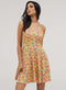 Halter Neck Skater Printed Dress