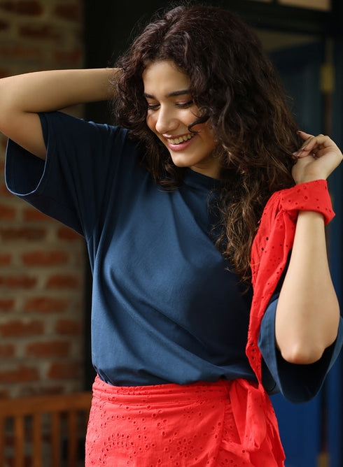 Oversized Navy Blue T-shirt