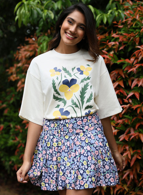 Orchid Printed Oversized T-shirt
