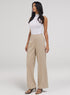 Flared Leg Formal Pant - Beige