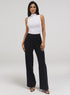 Flared Leg Formal Pant- Jet Black