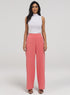 Flared Leg Formal Pant - Pink