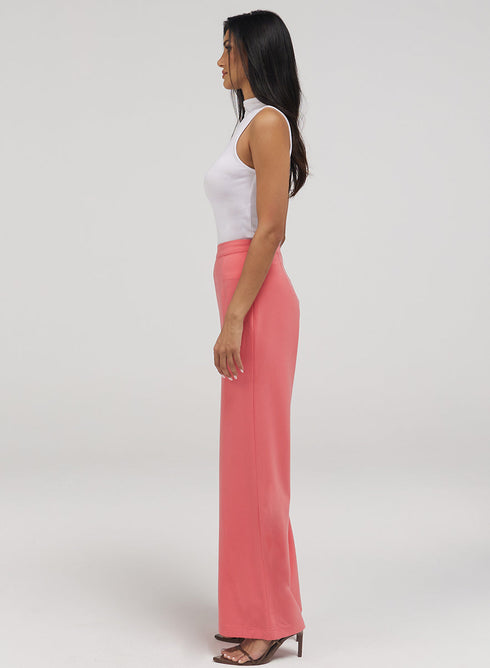 Flared Leg Formal Pant - Pink