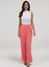 Flared Leg Formal Pant - Pink
