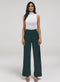 Flared Leg Formal Pant - Dark Green