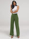 Flared Leg Formal Pants - Green