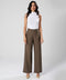 Flared Leg Formal Dark Khaki Pant