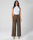 Flared Leg Formal Dark Khaki Pant