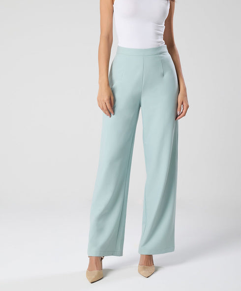 Flared Leg Light Green Pant