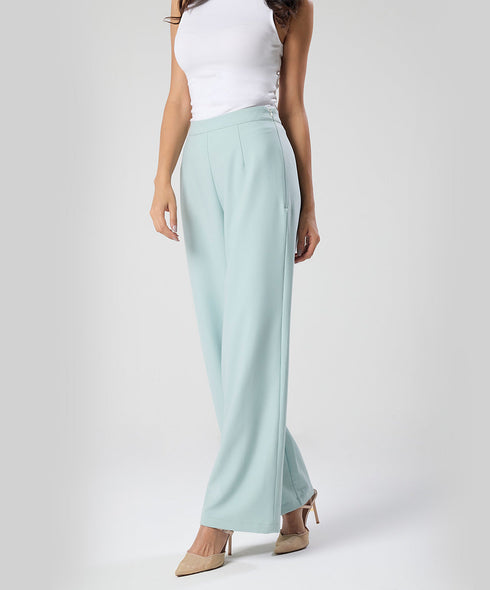 Flared Leg Light Green Pant