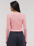 Rib Long Sleeve Top - Peach Pink
