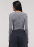 Rib Long Sleeve Top - Light Grey