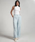 Flared Comfy Side Pocket Blue Pant