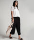 Flared Comfy Side Pocket Black Pant