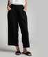 Flared Comfy Side Pocket Black Pant