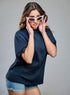 Dark Blue Oversized T-shirt