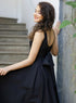Back Bow Black Elegant Dress