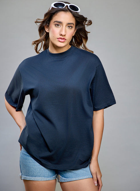 Dark Blue Oversized T-shirt