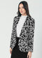 Printed Black And White Trendy Blazer