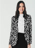 Printed Black And White Trendy Blazer
