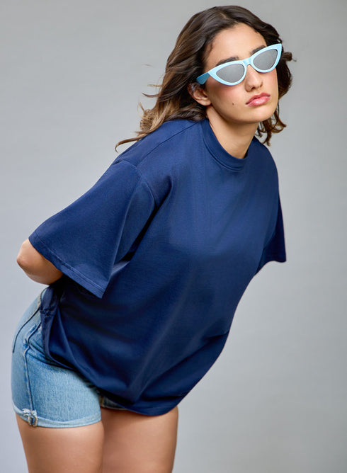 Blue Oversized T-shirt