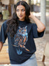 Owl Printed Trendy Oversized T-Shirt