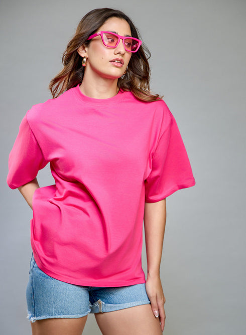 Hot Pink Oversized T-shirt