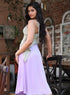 Fishtail Satin Skirt – Lavender