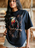 Macaw Printed Stylish Oversized T-Shirt