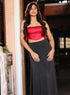Satin Maxi Skirt - Black