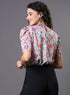 Pink Floral Printed Front Knot Top