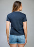 Dark Blue Basic Crew Neck T-shirt