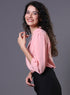 Classic Plain Pink Chiffon Top