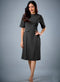 Two Flapped Shift Grey Dress