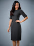 Two Flapped Shift Grey Dress