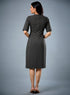 Two Flapped Shift Grey Dress