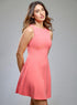 High Neck Formal Pink Dress