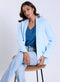 Over Sized Formal Blazer- Sky Blue