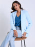 Over Sized Formal Blazer- Sky Blue