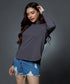 Long Sleeve Grey Crew Neck T-Shirt