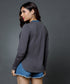 Long Sleeve Grey Crew Neck T-Shirt