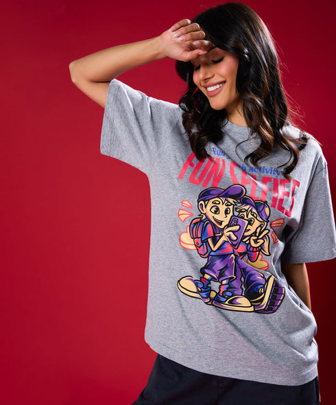 Fun Slefies Oversized Tshirt