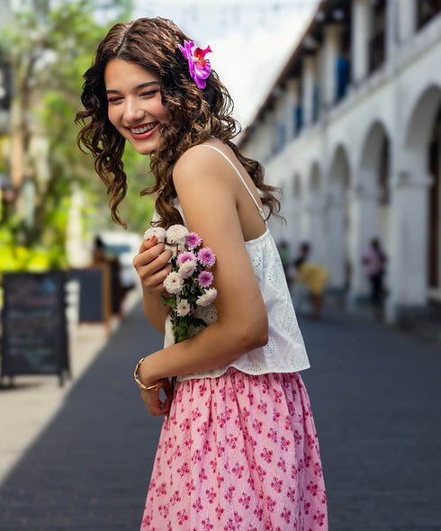 Front Buttoned Delicate Top
