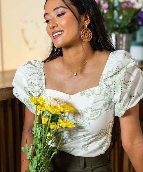 Front Open Cutlon Top