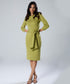 Waist Tie Ponte Bodycon Dress