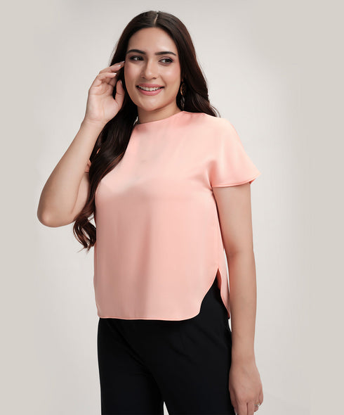 Loose Fitted Satin Top