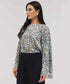 Flared Sleeve Printed Top