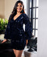 Vneck Sequin Bodycon Dress
