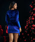 Velvet Dress - Royal Blue