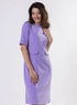 Round Neck Shift Dress With Flaps-Lavendra